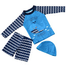3pc Baby/Kids Boys Sun Protection Swimwear With Hat