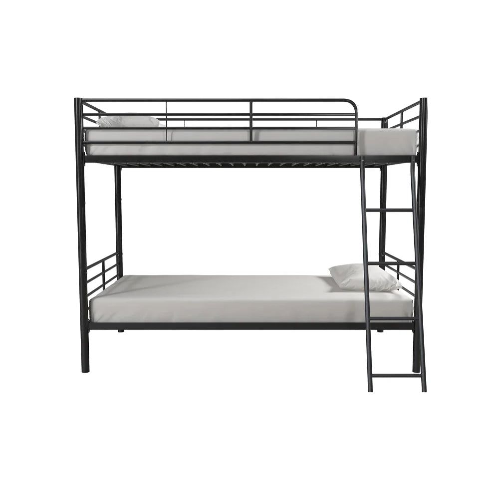 Convertible Twin Over Metal Bunk Bed for Kids Room childrensterritory