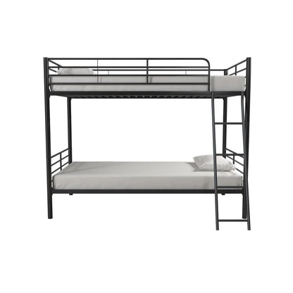 Convertible Twin Over Metal Bunk Bed for Kids Room childrensterritory