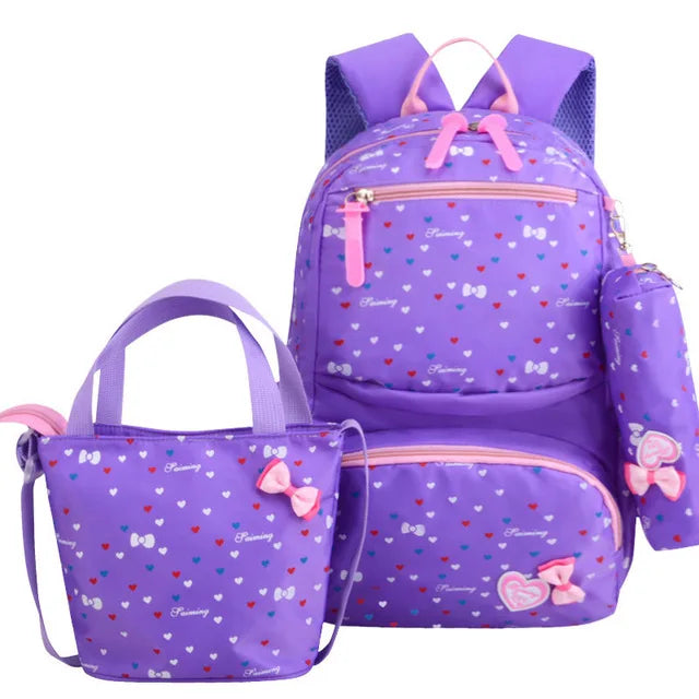 3pcs/set Lovely Print Fashion Backpacks for Children childrensterritory