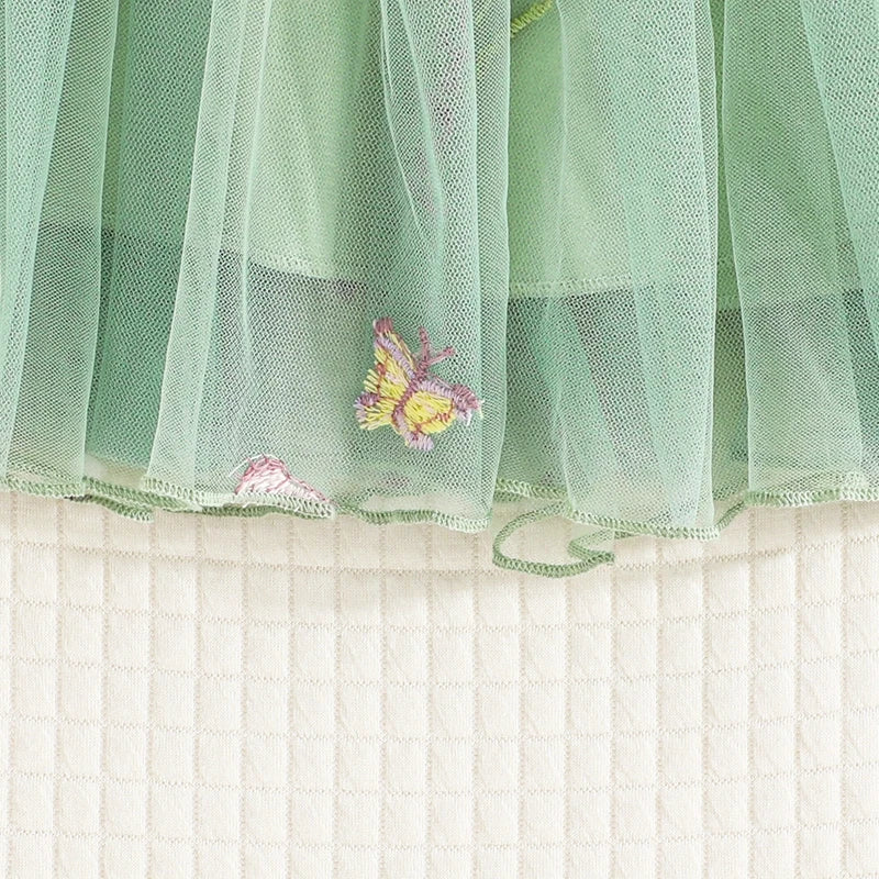 Floral Embroidery Baby Girls' Tulle Princess Dresses