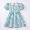 Little Girls Cartoon Embroidered Design Summer Dresses childrensterritory