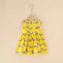 Kids Girls Cartoon Pattern Summer Party Dresses