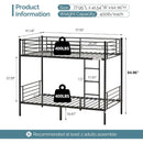 Metal Twin Bunk Beds for Kids/Teens/Adults with Stairs childrensterritory