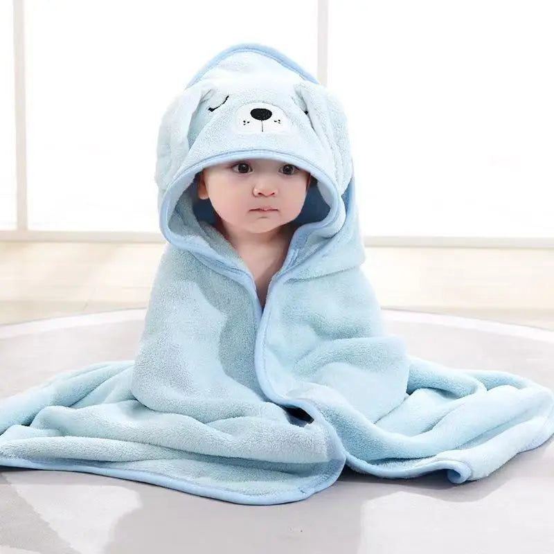 Cute Cartoon Design Super-Soft Kids Bath Towel