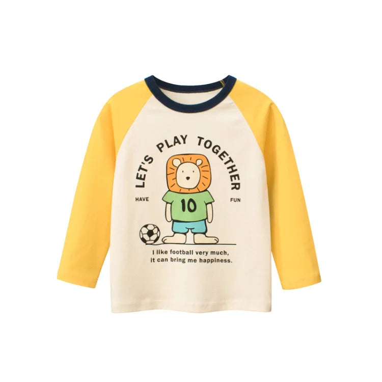 Full Sleeves Cartoon Design Boys Shirts