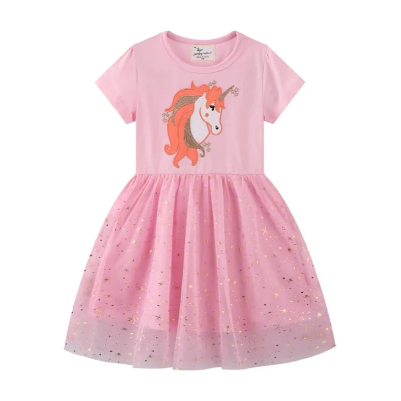 Short Sleeves Girls Cute princess Dresses childrensterritory