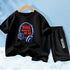Kids Boys Music Headset Print T-shirt and Shorts Set childrensterritory