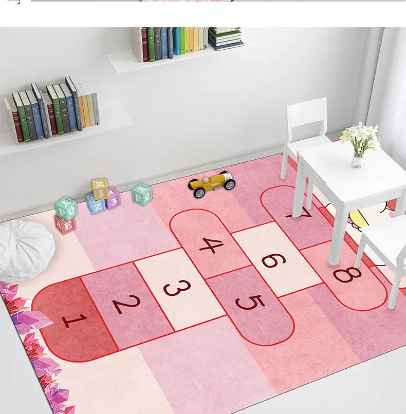Cartoon Design Learning Kids Room Carpet for Crawling Jumping childrensterritory