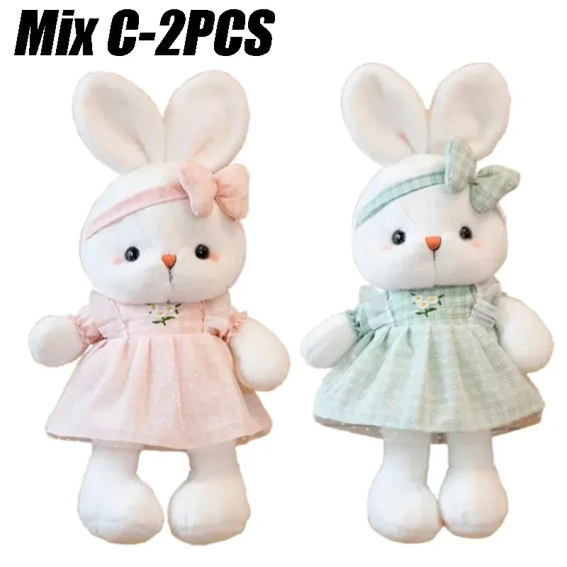 30CM Candy Color Rabbit Plush Toy for Birthday Christmas Gift