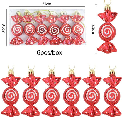 6pcs Christmas Tree Hanging Ornaments for Home childrensterritory