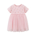 Round Neck Cartoon Design Summer Girls Dresses childrensterritory