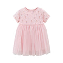 Round Neck Cartoon Design Summer Girls Dresses childrensterritory