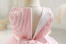 Baby Girls' Half-Sleeves Flower Design Party Dresses