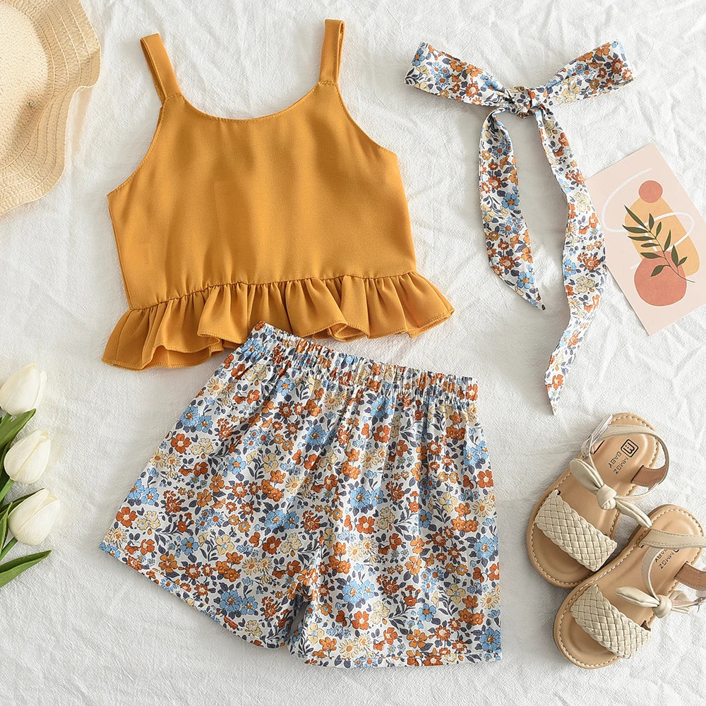 2pcs Summer Short Clothing Set For Girls childrensterritory
