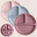 1PCS Toddler Silicone Sucker Dining Plate for Feeding Training childrensterritory