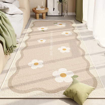 Nordic Cute Flower Girl Rugs for Bedroom, Large Area childrensterritory