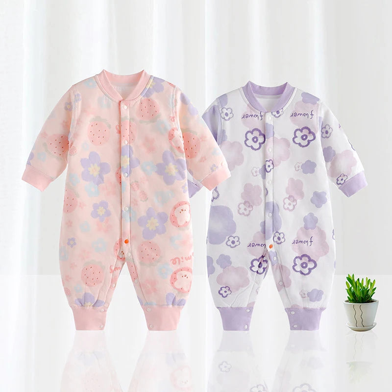 Baby Boy/Girl Warm Soft Thicken Rompers