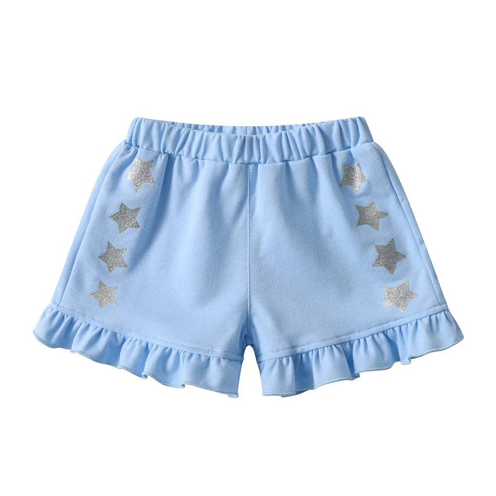 Unicorn Cartoon Print Girls' 2-Piece Cotton Clothing Sets