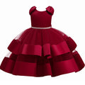 Bow Design Elegant Princess Tutu Dress For Girls childrensterritory