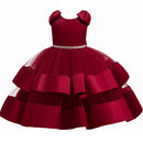 Bow Design Elegant Princess Tutu Dress For Girls childrensterritory