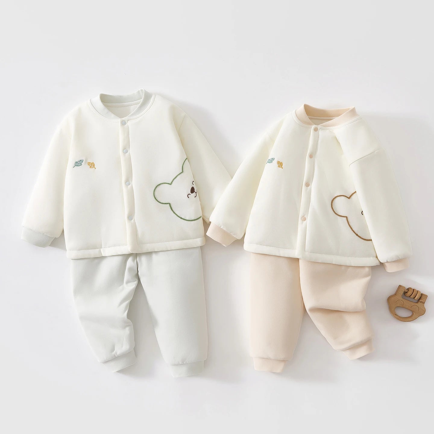 Baby Kids Cartoon Design Winter Outfit Set