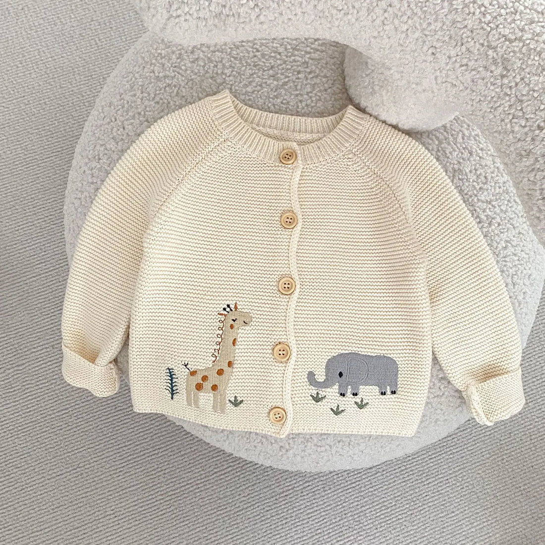 Round Neck Embroidery Design Sweater For Girls