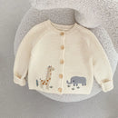 Round Neck Embroidery Design Sweater For Girls