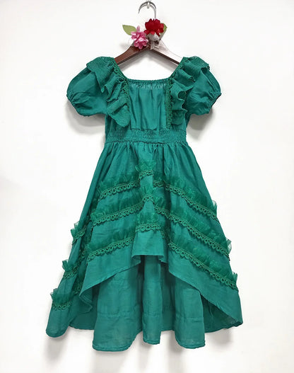 Kids Girls Lace Design Summer Princess Dresses