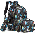 Kids 3pcs School Backpack of Astronaut and Dinosaurs Print childrensterritory