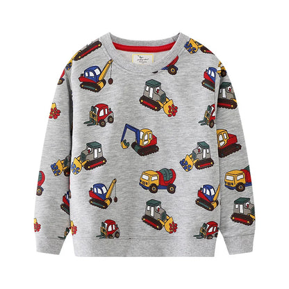 Cartoon Glitter Butterfly Design Little Girls Sweatshirts