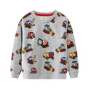 Cartoon Glitter Butterfly Design Little Girls Sweatshirts