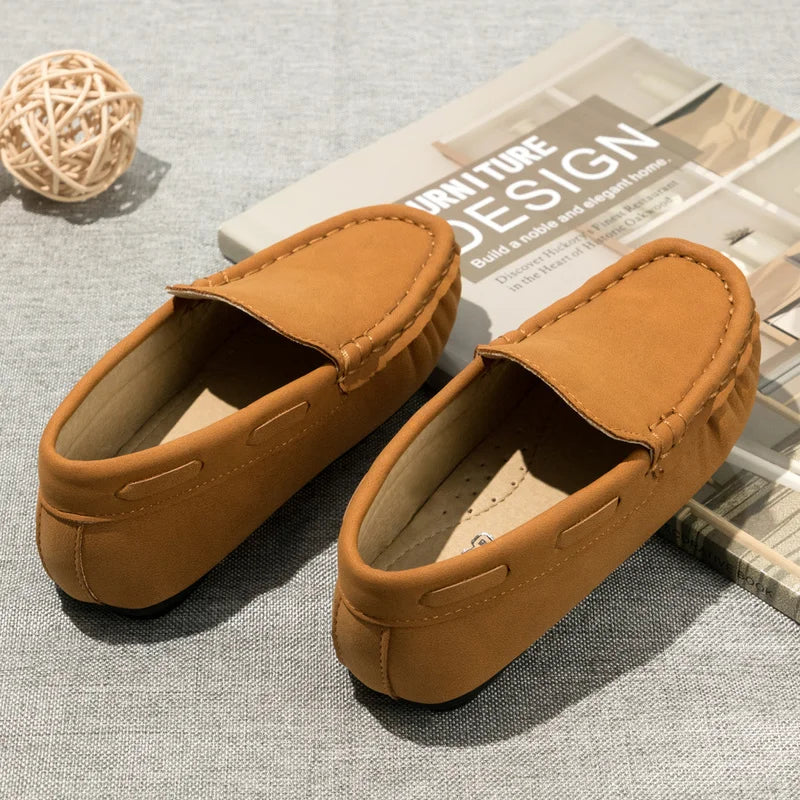 Kids Casual Breathable Leather Shoes for Spring Summer