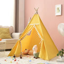 Kids Porable Cotton Canvas Indian Play Tent childrensterritory