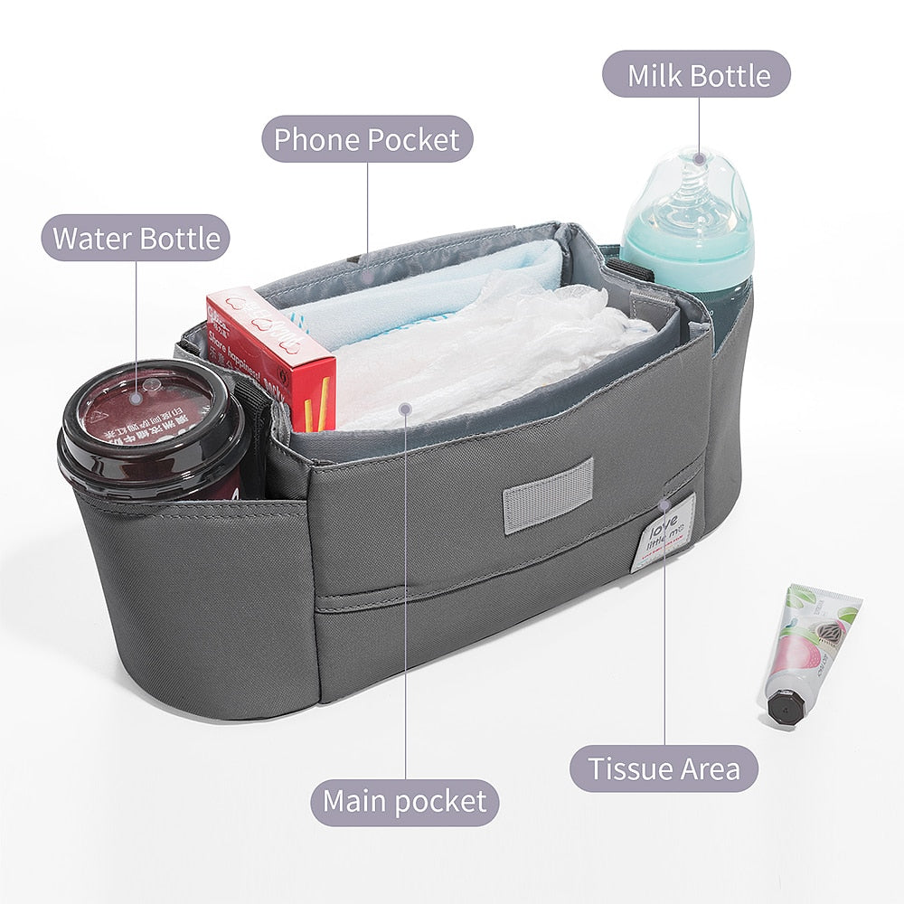 Expandable Baby Stroller Organizer with Shoulder Strap childrensterritory