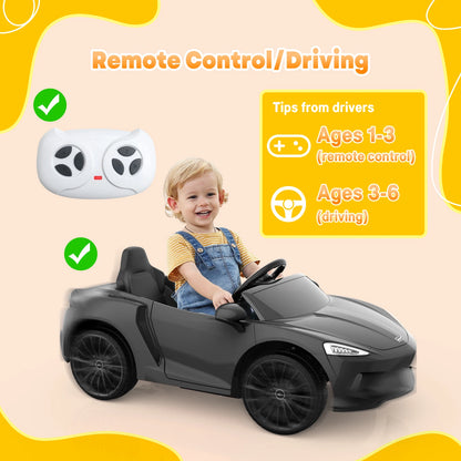 Kids 12V Ride On Sports Car with 2 Speeds, Sound System childrensterritory