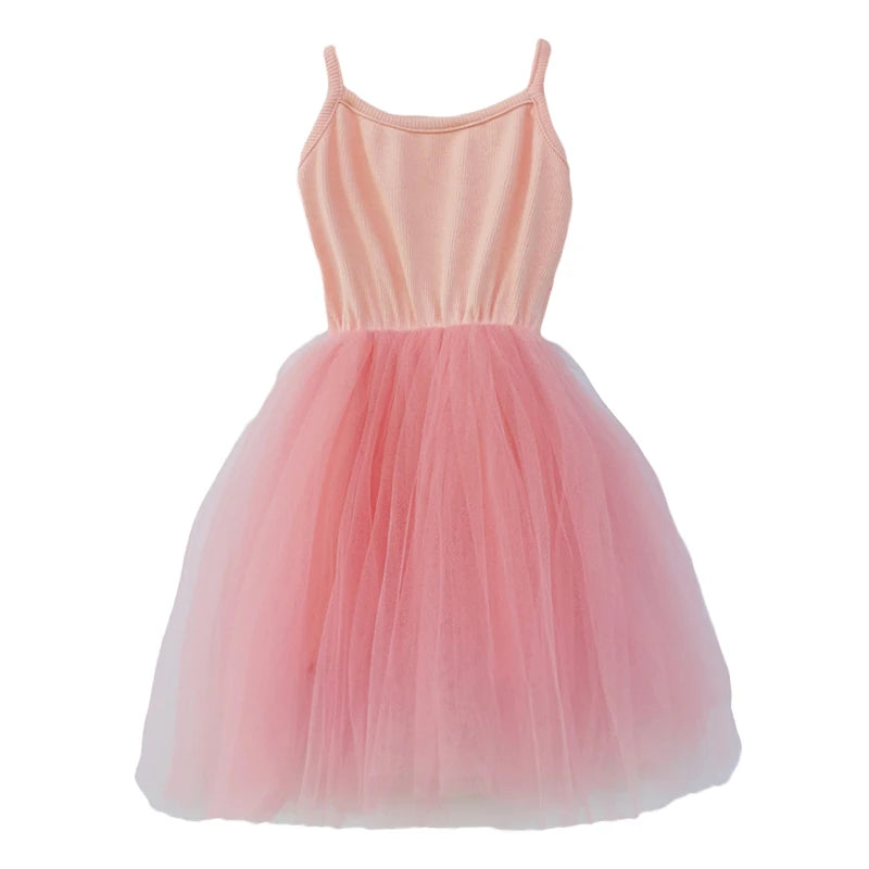 Sleeveless Puffy Cotton Tutu Dress For Baby Girls childrensterritory