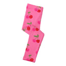 Kids Girls Cartoon Cherry Print Cotton Leggings/Trousers childrensterritory