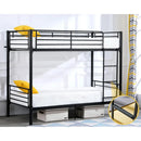 Metal Twin Bunk Beds for Kids/Teens/Adults with Stairs childrensterritory