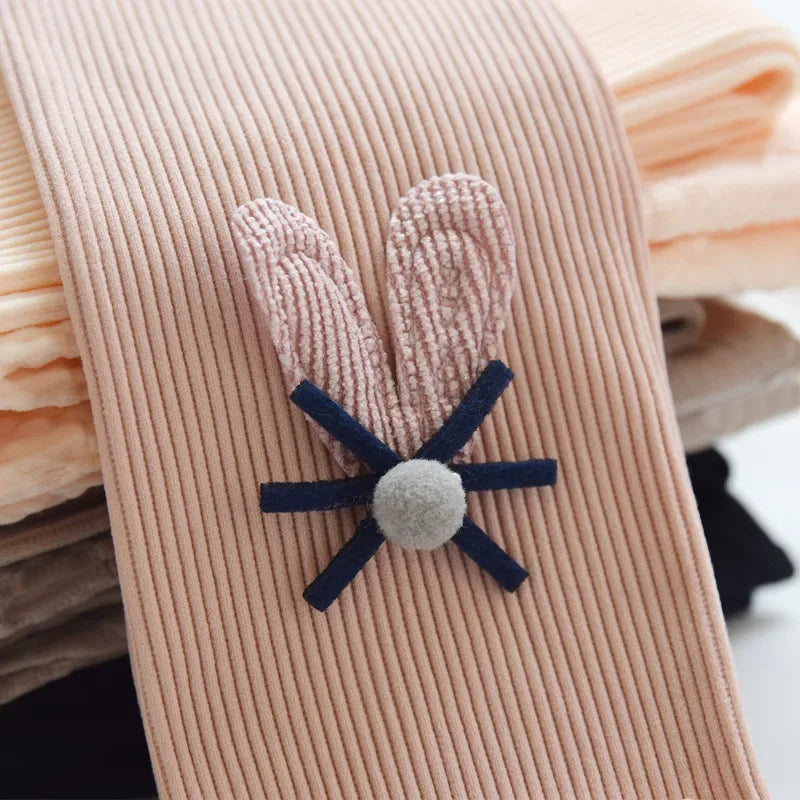 Kids Girls Elastic Waist Casual Cotton Leggings childrensterritory