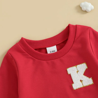Kids Round Neck Long Sleeves Stylish Winter Sweatshirt