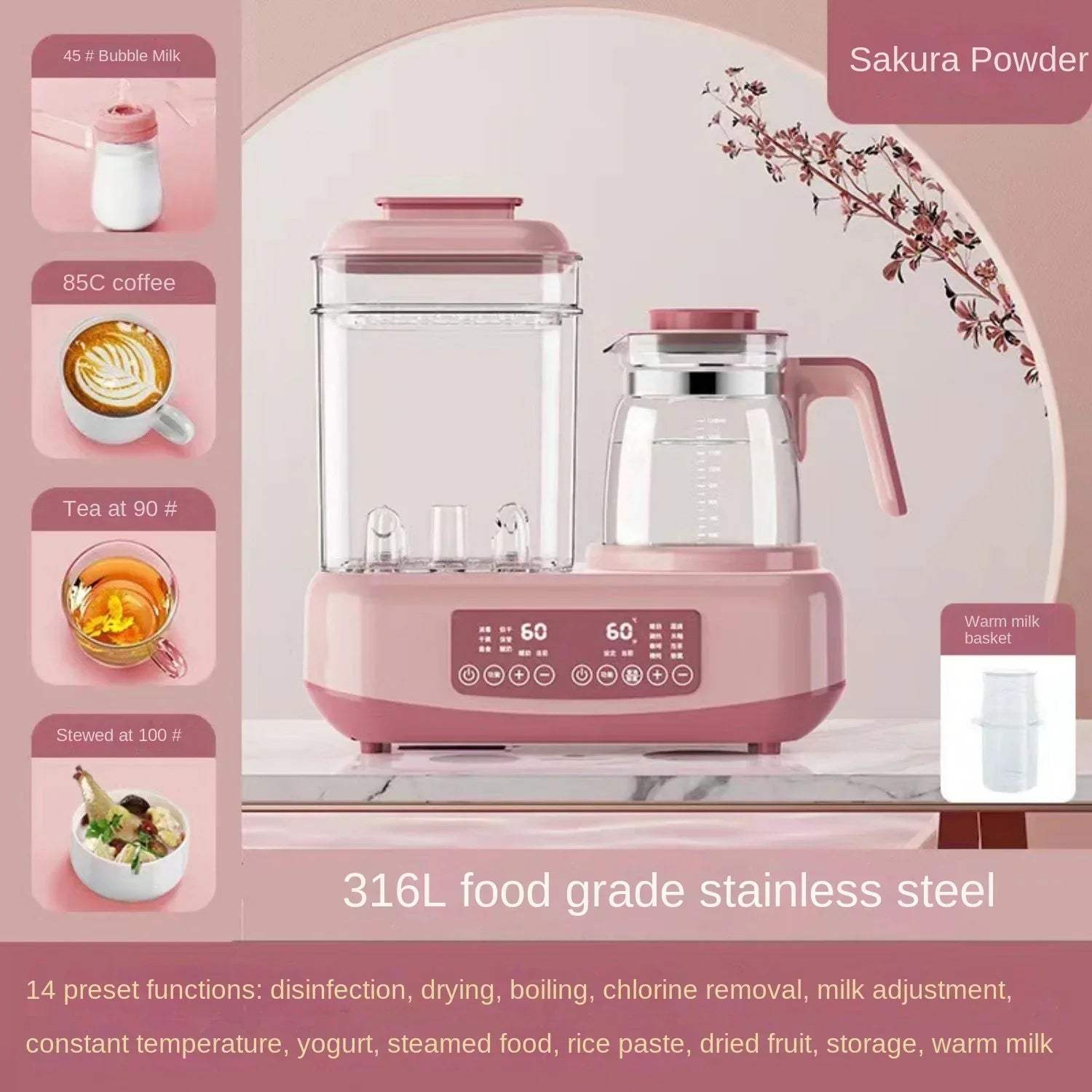 Large Capacity Baby Milk Bottle Warmer &amp; Sterilizer childrensterritory