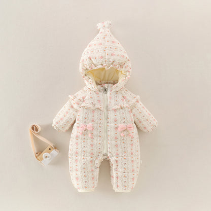 Baby Kids Long-Sleeved Warm Bodysuits childrensterritory