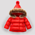Kids' Long-Sleeved Fur Collar Design Warm Jackets childrensterritory
