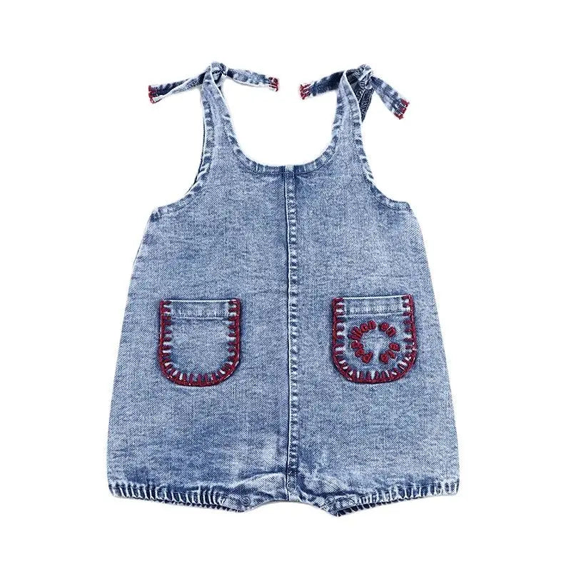 Baby/Kids Summer Denim Clothing Sets with Pockets childrensterritory
