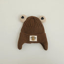 Cartoon Bear Ear Protection Knitted Hat for Toddler Boys Girls childrensterritory
