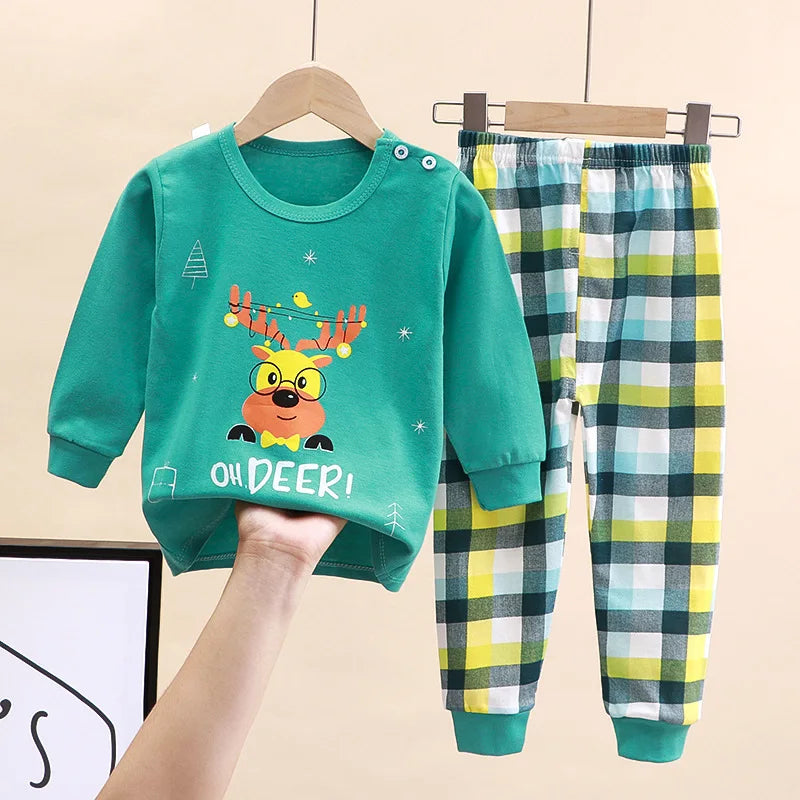 Kids Boys Girls Cartoon Clothing Sets for Autumn