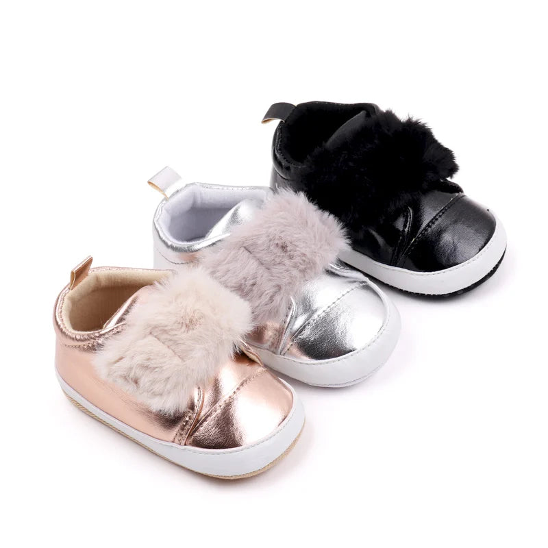 New Born Baby Blingbling Plushy Sneakers childrensterritory