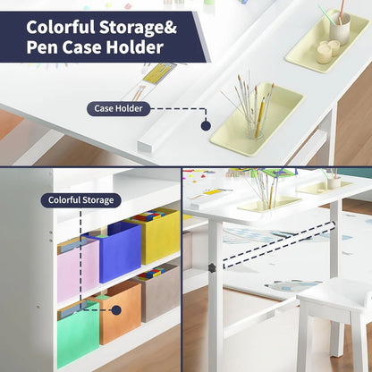Wooden Activity Table for Kids Craft childrensterritory