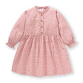Kids Girls Long Sleeve Floral Warm Princess Dresses
